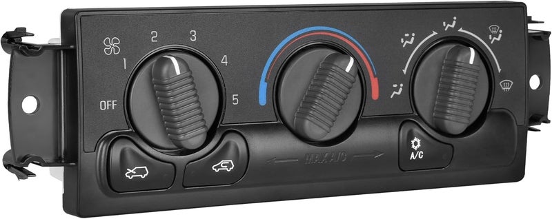 XIMAKA 599-266 Climate Control Module AC Heater HVAC Panel Compatible with 1999-2002 Chevy Silverado GMC Sierra 1500 2500 3500 Avalanche Suburban Tahoe Yukon Yukon XL (NO Rear Windshield Defogging) - Image 1